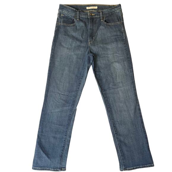 Levi’s Women Jeans 724 size W31 Blue High Rise Stretch Straight Fit - Picture 1 of 12